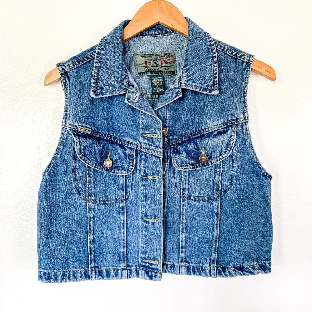 Vintage Denim VEST / Express Jeans